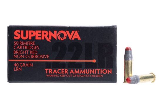 50 rounds of red tracer ammunition.